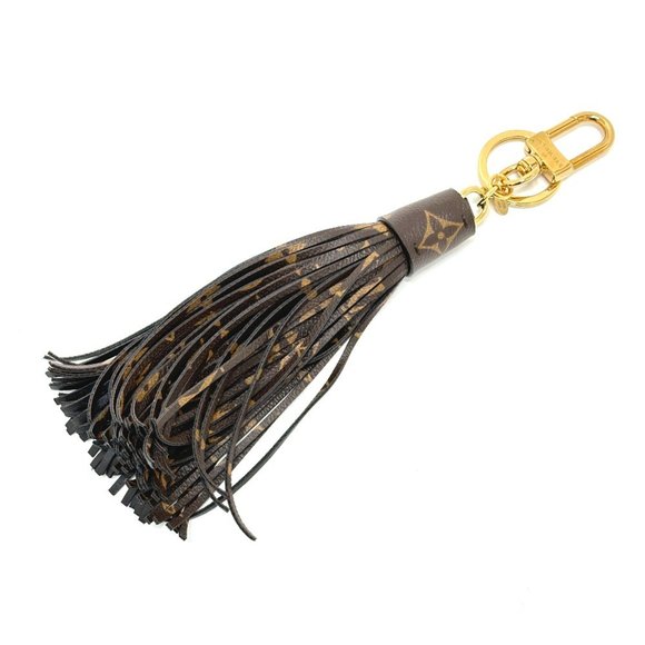 LOUIS VUITTON Accessories - LOUIS VUITTON MP1768 Tassel Keychain Bag Charm Monogram Canvas Women's Brown